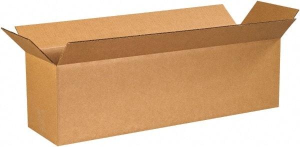 Made in USA - 10" Wide x 40" Long x 10" High Rectangle Corrugated Shipping Box - 1 Wall, Kraft (Color), 65 Lb Capacity - Americas Tooling