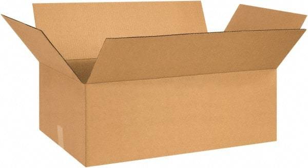 Made in USA - 14" Wide x 27" Long x 9" High Rectangle Corrugated Shipping Box - 1 Wall, Kraft (Color), 65 Lb Capacity - Americas Tooling