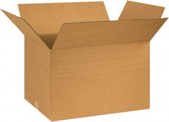 Made in USA - 18" Wide x 26" Long x 16" High Rectangle Multi-Depth Box - 1 Wall, Kraft (Color), 65 Lb Capacity - Americas Tooling