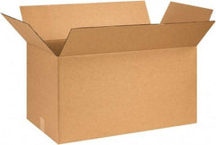 Made in USA - 14" Wide x 28" Long x 14" High Rectangle Corrugated Shipping Box - 1 Wall, Kraft (Color), 65 Lb Capacity - Americas Tooling