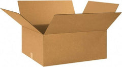 Made in USA - 20" Wide x 26" Long x 10" High Rectangle Corrugated Shipping Box - 1 Wall, Kraft (Color), 65 Lb Capacity - Americas Tooling