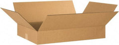 Made in USA - 16" Wide x 24" Long x 4" High Rectangle Corrugated Shipping Box - 1 Wall, Kraft (Color), 65 Lb Capacity - Americas Tooling