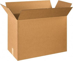 Made in USA - 12" Wide x 24" Long x 18" High Rectangle Corrugated Shipping Box - 1 Wall, Kraft (Color), 65 Lb Capacity - Americas Tooling