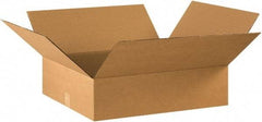 Made in USA - 18" Wide x 22" Long x 6" High Rectangle Corrugated Shipping Box - 1 Wall, Kraft (Color), 65 Lb Capacity - Americas Tooling