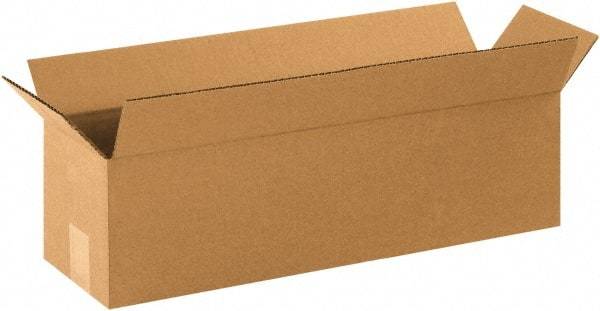 Made in USA - 6" Wide x 22" Long x 6" High Rectangle Corrugated Shipping Box - 1 Wall, Kraft (Color), 65 Lb Capacity - Americas Tooling