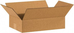 Made in USA - 10" Wide x 15" Long x 4" High Rectangle Corrugated Shipping Box - 1 Wall, Kraft (Color), 65 Lb Capacity - Americas Tooling