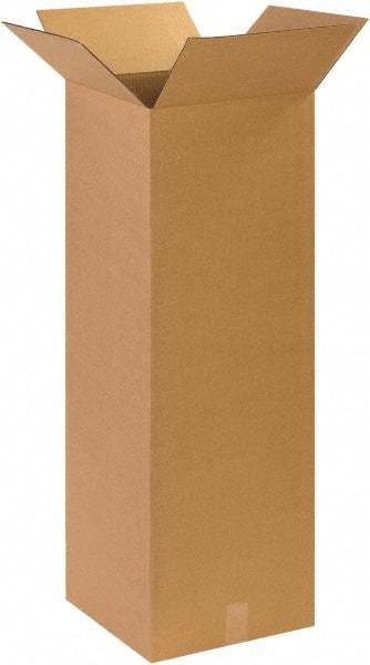 Made in USA - 14" Wide x 14" Long x 40" High Rectangle Corrugated Shipping Box - 1 Wall, Kraft (Color), 65 Lb Capacity - Americas Tooling