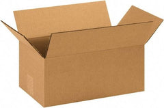 Made in USA - 8" Wide x 14" Long x 6" High Rectangle Corrugated Shipping Box - 1 Wall, Kraft (Color), 65 Lb Capacity - Americas Tooling