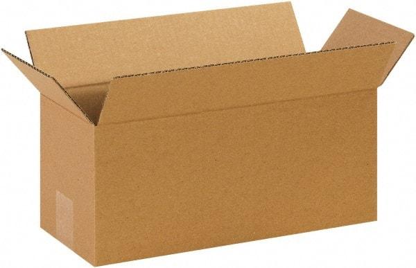 Made in USA - 6" Wide x 14" Long x 6" High Rectangle Corrugated Shipping Box - 1 Wall, Kraft (Color), 65 Lb Capacity - Americas Tooling