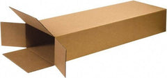 Made in USA - 4" Wide x 14" Long x 52" High Rectangle Corrugated Shipping Box - 1 Wall, Kraft (Color), 65 Lb Capacity - Americas Tooling