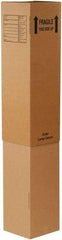 Made in USA - 12-5/16" Wide x 12-5/16" Long x 40" High Rectangle Moving Boxes - 1 Wall, Kraft (Color), 65 Lb Capacity - Americas Tooling