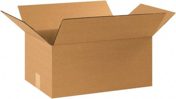 Made in USA - 14" Wide x 16" Long x 10" High Rectangle Heavy Duty Corrugated Box - 1 Wall, Kraft (Color), 95 Lb Capacity - Americas Tooling