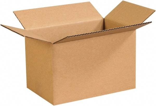 Made in USA - 7" Wide x 11" Long x 7" High Rectangle Corrugated Shipping Box - 1 Wall, Kraft (Color), 65 Lb Capacity - Americas Tooling