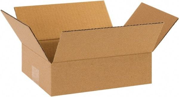 Made in USA - 8" Wide x 10" Long x 3" High Rectangle Corrugated Shipping Box - 1 Wall, Kraft (Color), 65 Lb Capacity - Americas Tooling