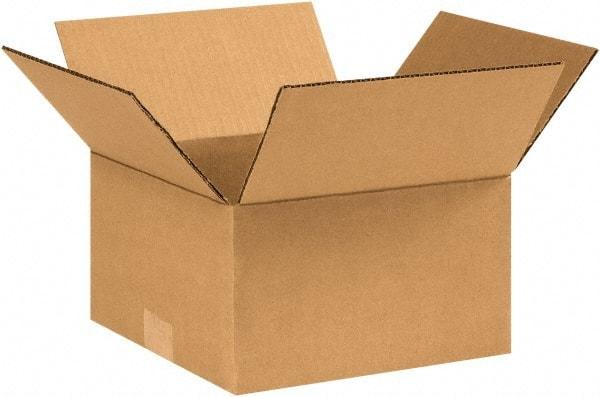 Made in USA - 9" Wide x 9" Long x 5" High Rectangle Corrugated Shipping Box - 1 Wall, Kraft (Color), 65 Lb Capacity - Americas Tooling