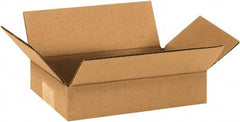 Made in USA - 6" Wide x 9" Long x 2" High Rectangle Corrugated Shipping Box - 1 Wall, Kraft (Color), 65 Lb Capacity - Americas Tooling