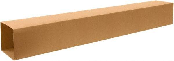 Made in USA - 10" Wide x 10" Long x 72" High Rectangle Telescoping Box - 1 Wall, Kraft (Color), 65 Lb Capacity - Americas Tooling