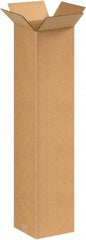 Made in USA - 8" Wide x 8" Long x 36" High Rectangle Corrugated Shipping Box - 1 Wall, Kraft (Color), 65 Lb Capacity - Americas Tooling