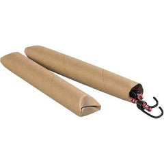 Made in USA - 2" Diam x 36" Long Round Crimped End Mailing Tubes - 1 Wall, Kraft (Color) - Americas Tooling