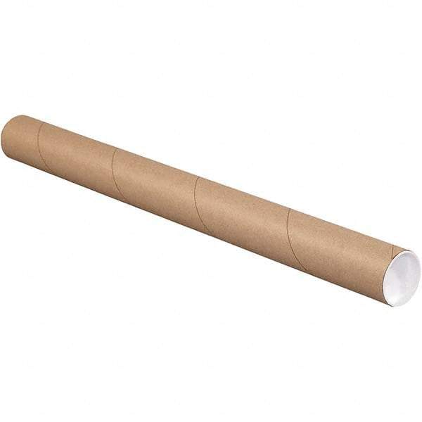 Made in USA - 2-1/2" Diam x 30" Long Round Kraft Mailing Tubes - 1 Wall, Kraft (Color) - Americas Tooling