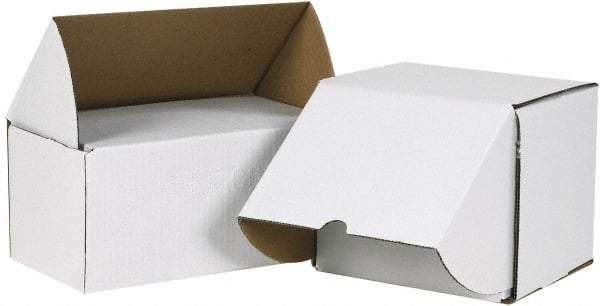 Made in USA - 6-5/8" Wide x 7-1/8" Long x 6-1/2" High Rectangle Crush Proof Mailers - 1 Wall, White - Americas Tooling