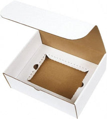 Made in USA - 8-3/4" Wide x 11-1/8" Long x 4" High Rectangle Crush Proof Mailers - 1 Wall, White - Americas Tooling