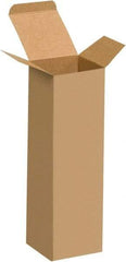 Made in USA - 2-1/2" Wide x 2-1/2" Long x 8" High Rectangle Chipboard Box - 1 Wall, Kraft (Color) - Americas Tooling