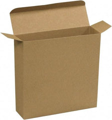 Made in USA - 2" Wide x 7-1/4" Long x 7-1/4" High Rectangle Chipboard Box - 1 Wall, Kraft (Color) - Americas Tooling