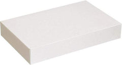 Made in USA - 14" Wide x 24" Long x 4" High Rectangle Chipboard Box - 1 Wall, White - Americas Tooling