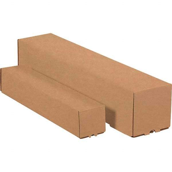 Made in USA - 3" Diam x 18" Long Square Square Mailing Tubes - 1 Wall, Kraft (Color) - Americas Tooling