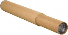 Made in USA - 3-1/4" Diam x 44" Long Round Adjustable Tubes - 1 Wall, Kraft (Color) - Americas Tooling