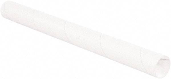 Made in USA - 2" Diam x 9" Long Round White Mailing Tubes - 1 Wall, White - Americas Tooling