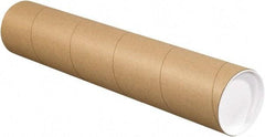 Made in USA - 4" Diam x 18" Long Round Kraft Mailing Tubes - 1 Wall, Kraft (Color) - Americas Tooling