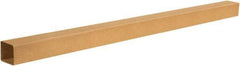 Made in USA - 4" Wide x 4" Long x 72" High Rectangle Telescoping Box - 1 Wall, Kraft (Color), 65 Lb Capacity - Americas Tooling