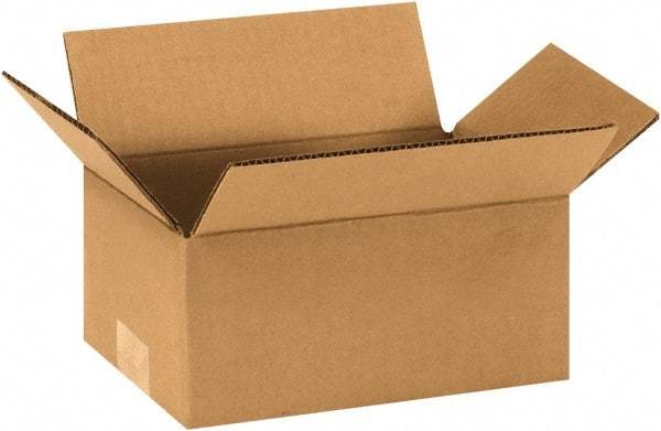 Made in USA - 5" Wide x 9" Long x 4" High Rectangle Corrugated Shipping Box - 1 Wall, Kraft (Color), 65 Lb Capacity - Americas Tooling