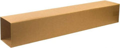 Made in USA - 8" Wide x 8" Long x 48" High Rectangle Telescoping Box - 2 Walls, Kraft (Color), 100 Lb Capacity - Americas Tooling