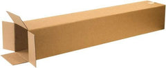 Made in USA - 8" Wide x 8" Long x 48" High Rectangle Corrugated Shipping Box - 1 Wall, Kraft (Color), 65 Lb Capacity - Americas Tooling