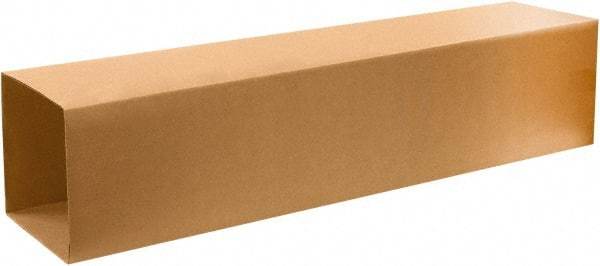 Made in USA - 10" Wide x 10" Long x 48" High Rectangle Telescoping Box - 1 Wall, Kraft (Color), 65 Lb Capacity - Americas Tooling