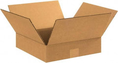 Made in USA - 11" Wide x 11" Long x 3" High Rectangle Corrugated Shipping Box - 1 Wall, Kraft (Color), 65 Lb Capacity - Americas Tooling