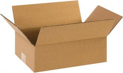 Made in USA - 8" Wide x 12" Long x 4" High Rectangle Corrugated Shipping Box - 1 Wall, Kraft (Color), 65 Lb Capacity - Americas Tooling