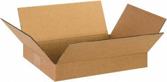 Made in USA - 10" Wide x 13" Long x 2" High Rectangle Corrugated Shipping Box - 1 Wall, Kraft (Color), 65 Lb Capacity - Americas Tooling