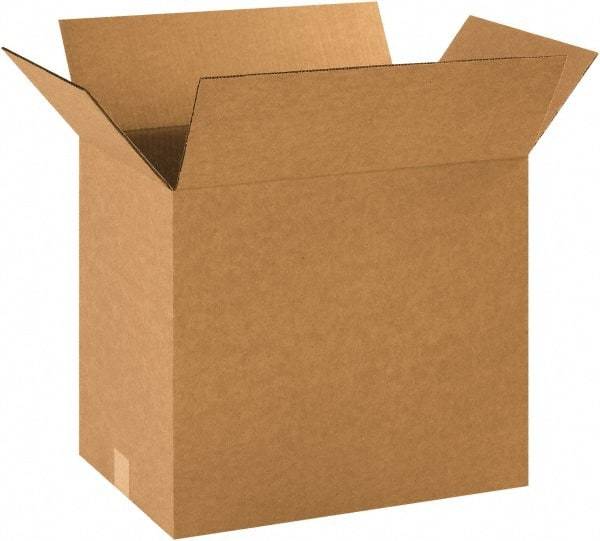 Made in USA - 12" Wide x 18" Long x 16" High Rectangle Corrugated Shipping Box - 1 Wall, Kraft (Color), 65 Lb Capacity - Americas Tooling