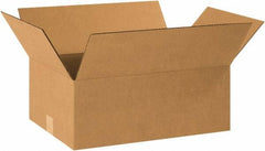 Made in USA - 12" Wide x 16" Long x 7" High Rectangle Corrugated Shipping Box - 1 Wall, Kraft (Color), 65 Lb Capacity - Americas Tooling