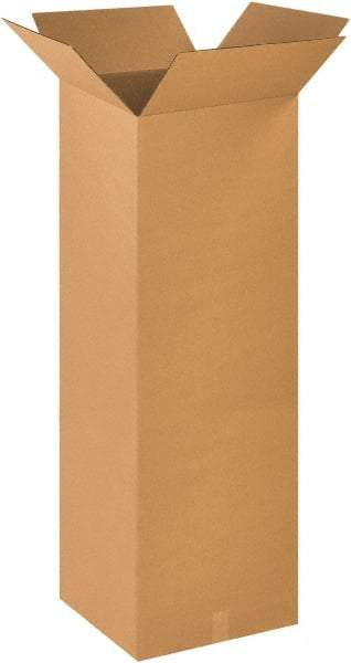 Made in USA - 18" Wide x 18" Long x 48" High Rectangle Corrugated Shipping Box - 1 Wall, Kraft (Color), 65 Lb Capacity - Americas Tooling