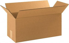 Made in USA - 8" Wide x 18" Long x 8" High Rectangle Corrugated Shipping Box - 1 Wall, Kraft (Color), 65 Lb Capacity - Americas Tooling