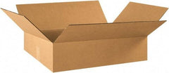 Made in USA - 15-5/8" Wide x 21-3/8" Long x 6-3/8" High Rectangle Corrugated Shipping Box - 1 Wall, Kraft (Color), 65 Lb Capacity - Americas Tooling