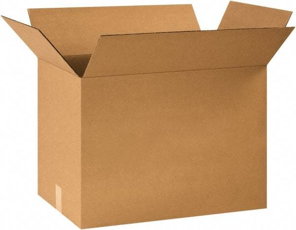 Made in USA - 14" Wide x 24" Long x 18" High Rectangle Corrugated Shipping Box - 1 Wall, Kraft (Color), 65 Lb Capacity - Americas Tooling