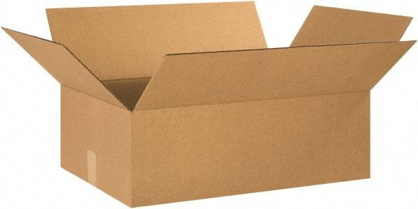 Made in USA - 16" Wide x 24" Long x 8" High Rectangle Corrugated Shipping Box - 1 Wall, Kraft (Color), 65 Lb Capacity - Americas Tooling