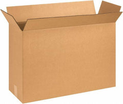 Made in USA - 8-3/8" Wide x 25-1/8" Long x 17-1/2" High Rectangle Corrugated Shipping Box - 1 Wall, Kraft (Color), 65 Lb Capacity - Americas Tooling