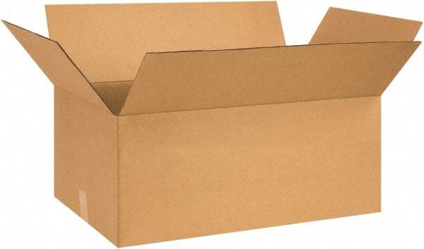 Made in USA - 18" Wide x 28" Long x 10" High Rectangle Corrugated Shipping Box - 1 Wall, Kraft (Color), 65 Lb Capacity - Americas Tooling